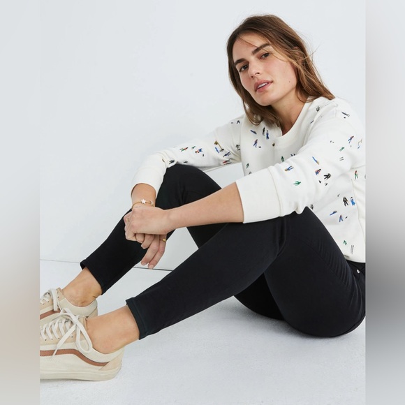 Madewell 9" High-Rise Skinny Jeans in Lunar Wash: - Picture 2 of 10